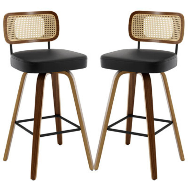 Lucania Swivel Upholstered Counter  Bar Stool