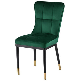 Velvet Upholstered Parsons Chair