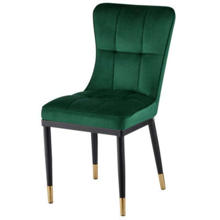 Velvet Upholstered Parsons Chair