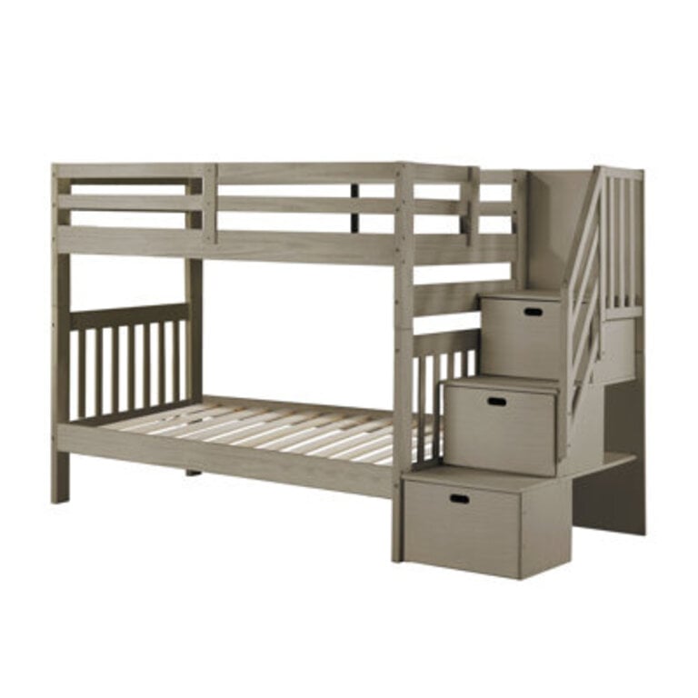 Ahmia Kids Twin Over Twin Bunk Bed
