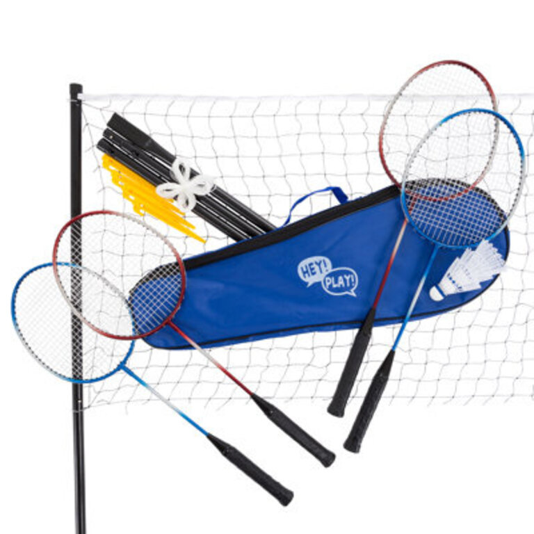 Hey Play Badminton with Carrying Case