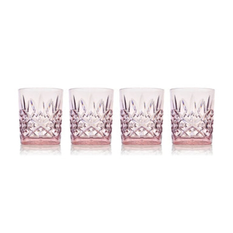 Set of 4 Dublin Acrylic Double Old Fashion Glasses
