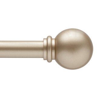 Wayfair Basics Ball End Single Curtain Rod 28-48 or 48-86 Adjustable Length 58 Dia Steel