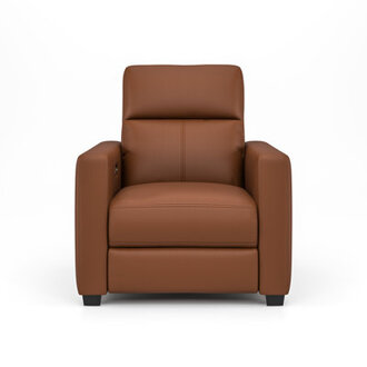 Broadway 34 Leather Power Club Recliner