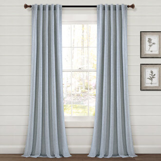 Bruno Cotton Blend Semi Sheer Curtain Pair