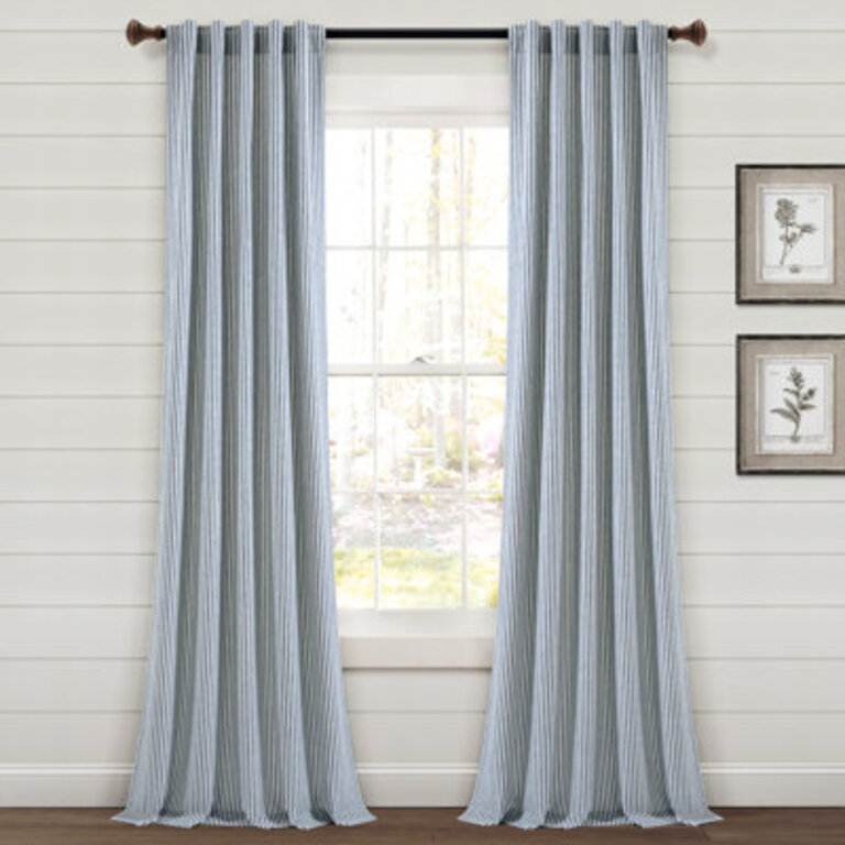 Bruno Cotton Blend Semi Sheer Curtain Pair