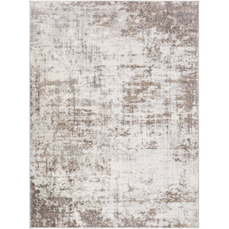 Haisley Abstract BrownLight Grey And White  Area Rug