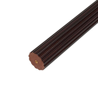 1PC 8FT 1-38 in Wood Single Rod in Ant Mahogany