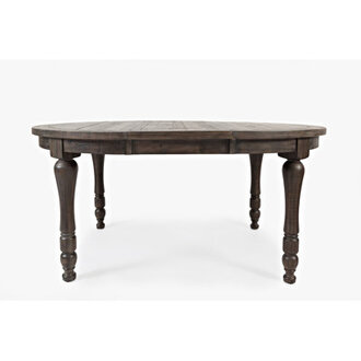Karley Extendable Pine Round Solid Wood Top Dining Table