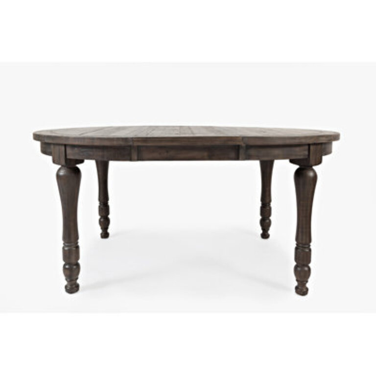 Karley Extendable Pine Round Solid Wood Top Dining Table
