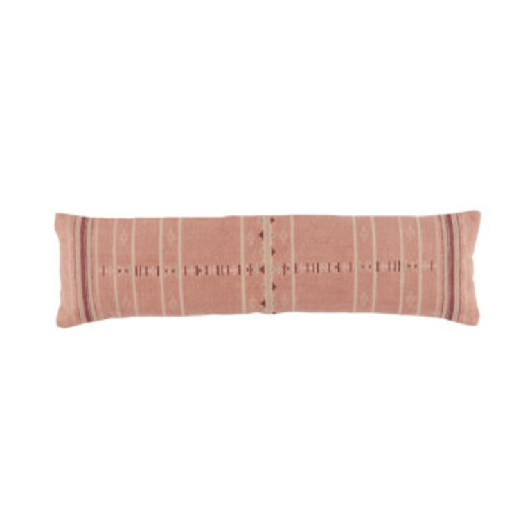 Mikes Handmade Tribal Blush And Ivory Lumbar Pillow Cover