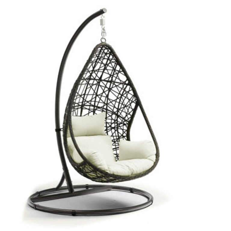 Forkland Swivel Wicker Outdoor Lounge Chair