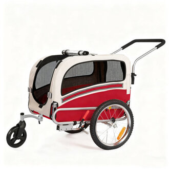 Aobei 2-in-1 Dog Bicycle Trailer Dog Stroller and Dog Jogging Stroller