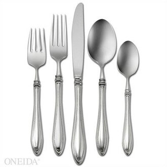 Sheraton 5 Piece 1810 Stainless Steel Flatware Set Service for 1