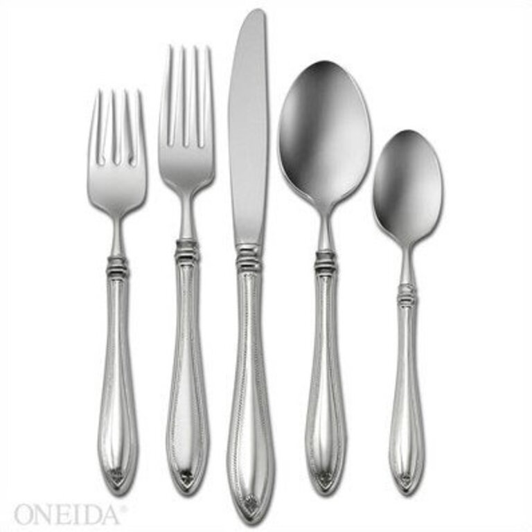 Sheraton 5 Piece 1810 Stainless Steel Flatware Set Service for 1