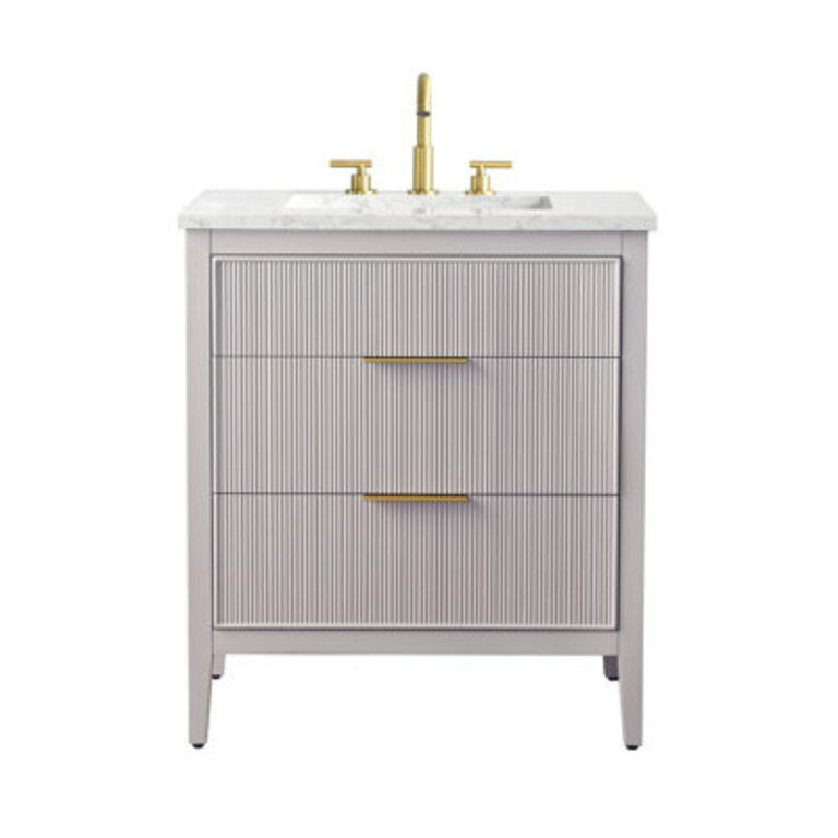 Bilroy 30 Single Sink Bathroom Vanity with Engineered Stone Top