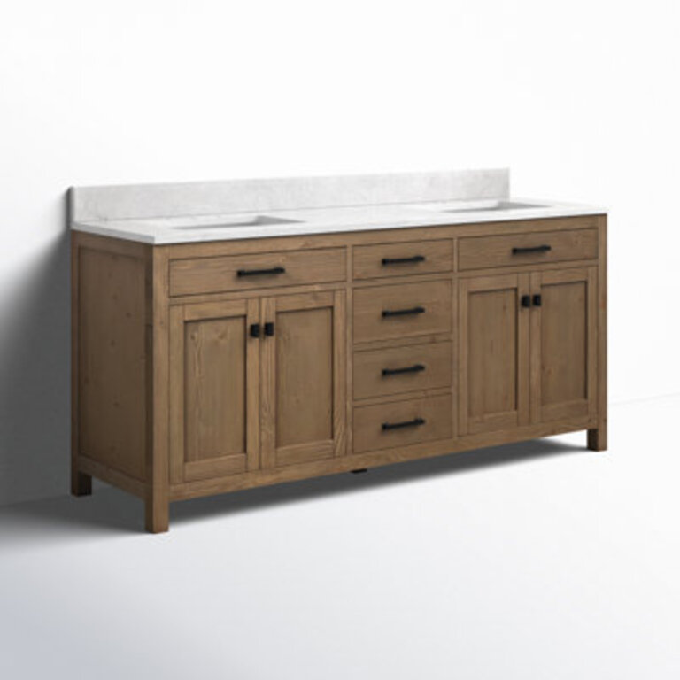 Ajiya 72 Double Bathroom Vanity Set