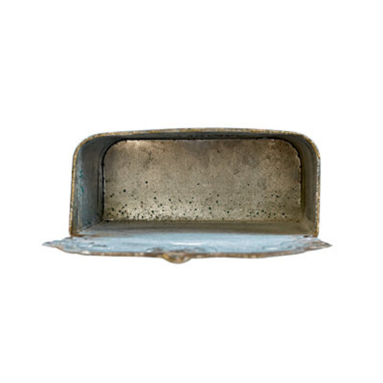 Romsey Vintage Metal Wall Planter for OutdoorIndoor Plants