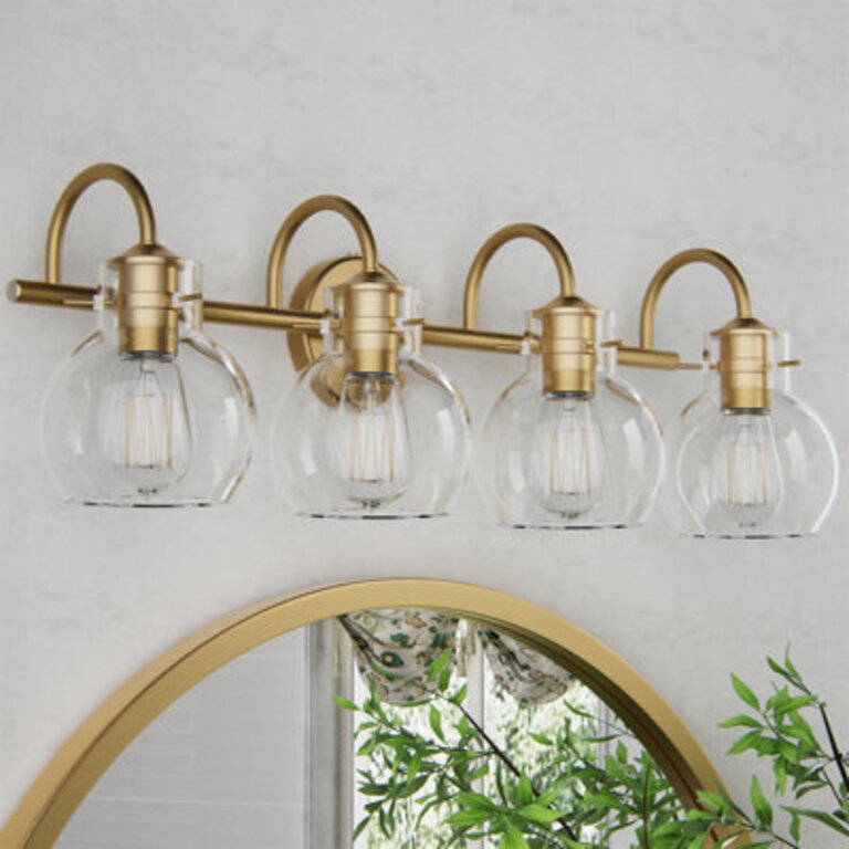 Zeline Light Dimmable Bathroom Vanity Lights with Clear Shade Vanity Light Fixture