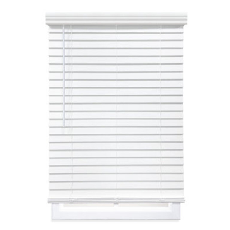 2 inch Room Darkening Cordless Faux Wood HolizontalVenetian Textured Finished Blind