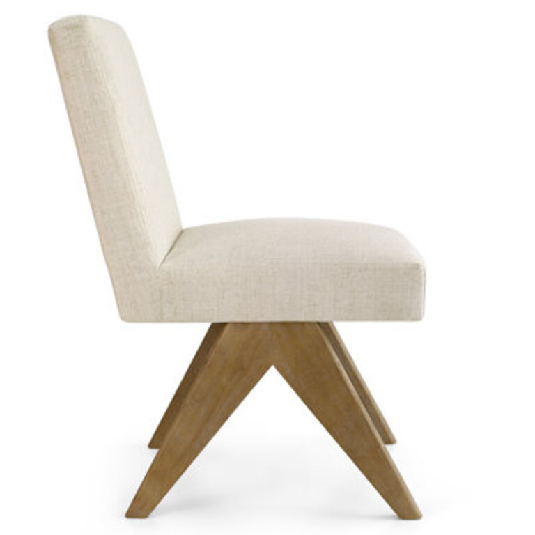 195 Seat Height Upholstered Solid Wood Full Back Dining Chair