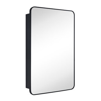 Garnes Recessed or Surface Mount Framed Medicine Cabinet with Adjustable Shelves