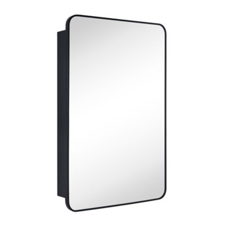 Garnes Recessed or Surface Mount Framed Medicine Cabinet with Adjustable Shelves