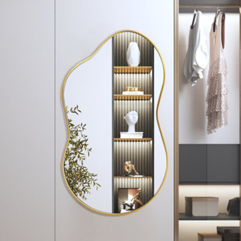 Cloud Shaped Metal Wall Mirror
