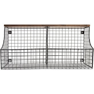Verlaine Metal Wall Organizer with Wall Baskets