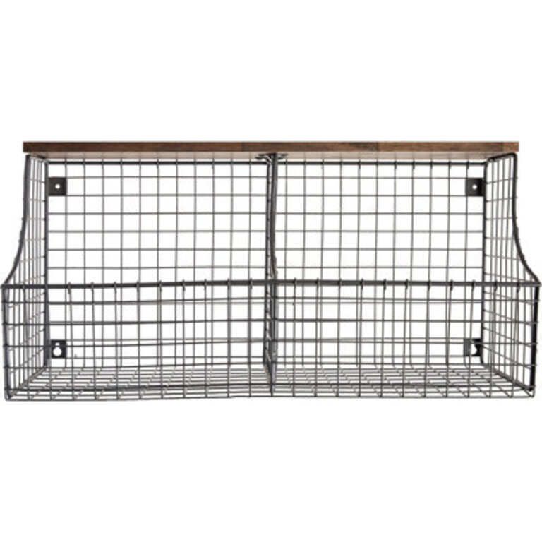 Verlaine Metal Wall Organizer with Wall Baskets