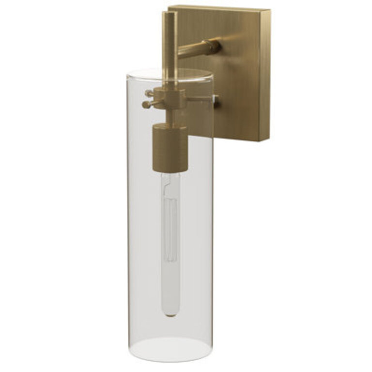 Gilbert Stainless Steel Armed Sconce
