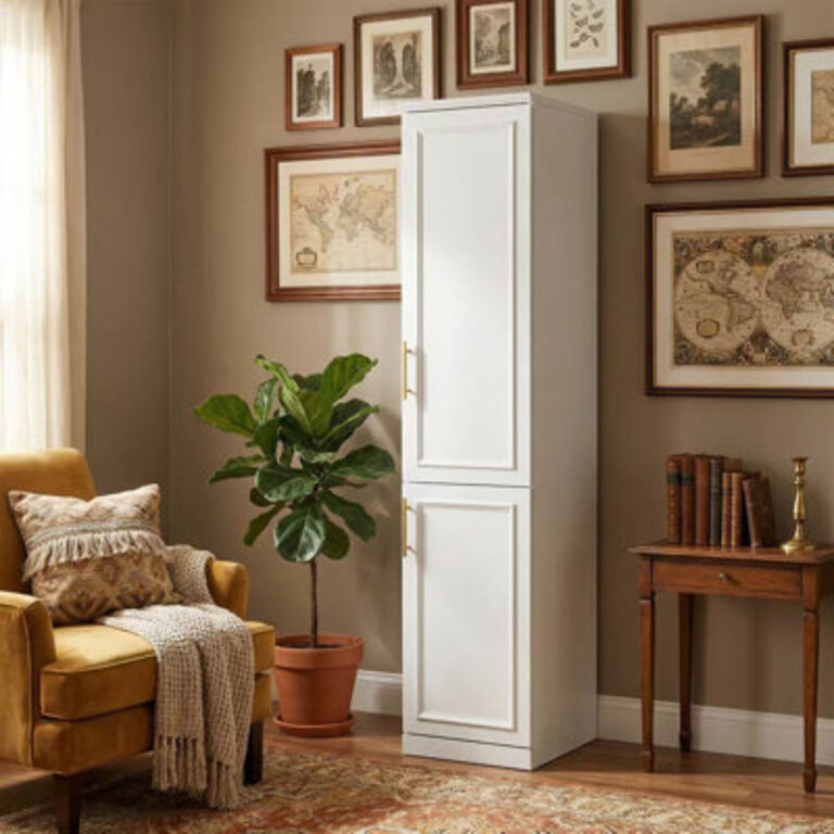 Bayleigh 2-Door Armoire with Shelves and Clothing Rod