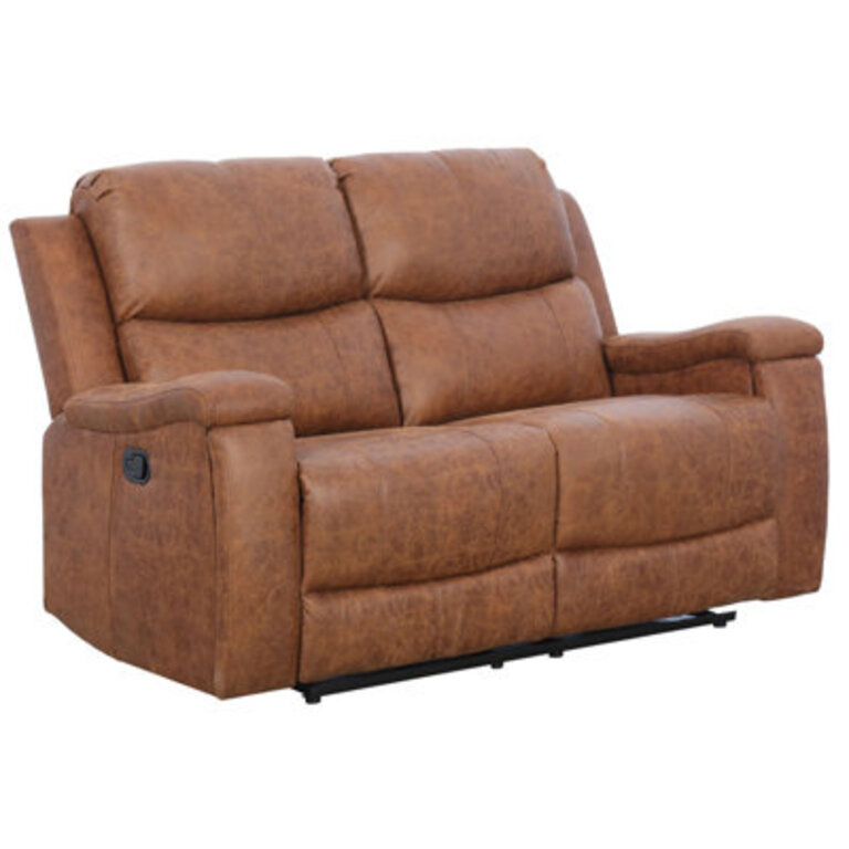 Ilkeston Vegan Leather Manual Reclining Sofa