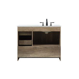 Soma 42 Single Bathroom Vanity with Engineered Marble Top