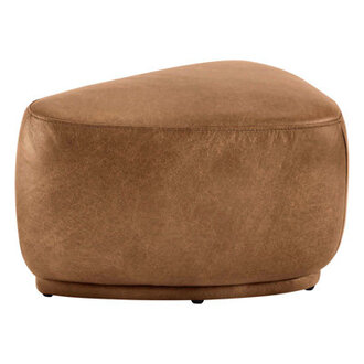 Adna 265 Genuine Leather Triangular Upholstered Ottoman