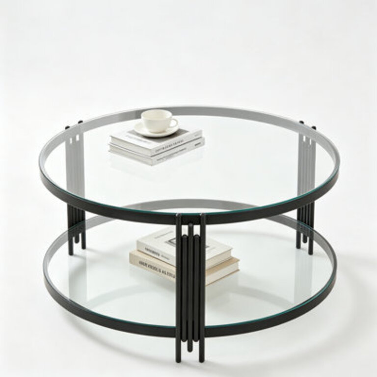 Breannon Glass Top Single Coffee Table