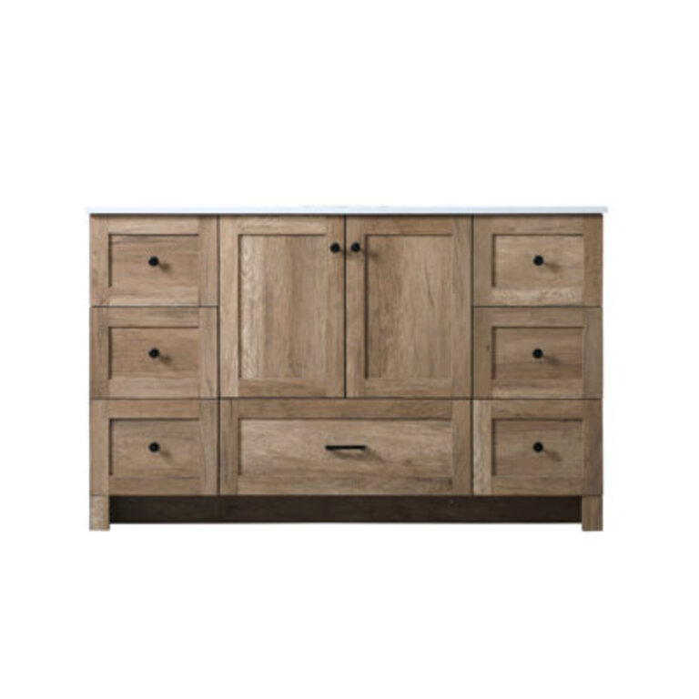 Soma 54 Single Bathroom Vanity with Engineered Marble Top