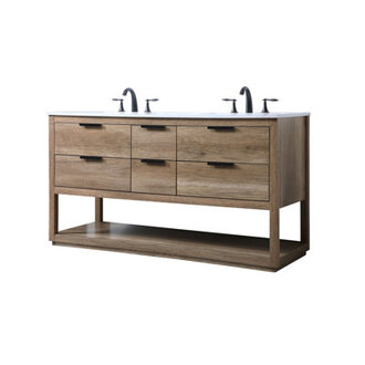 Felicity 60 Double Bathroom Vanity with Engineered Marble Top