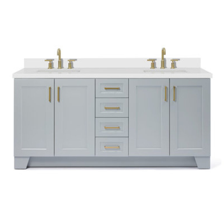Freitas 72 Solid Wood Double Bathroom Vanity with 15 Top