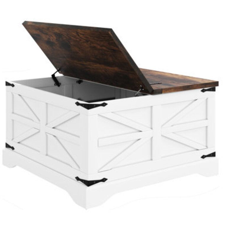 Fellsburg 311 W Square Lift Top Storage Coffee Table