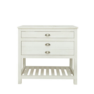 36 Single Bathroom Vanity with Cultured Marble Top