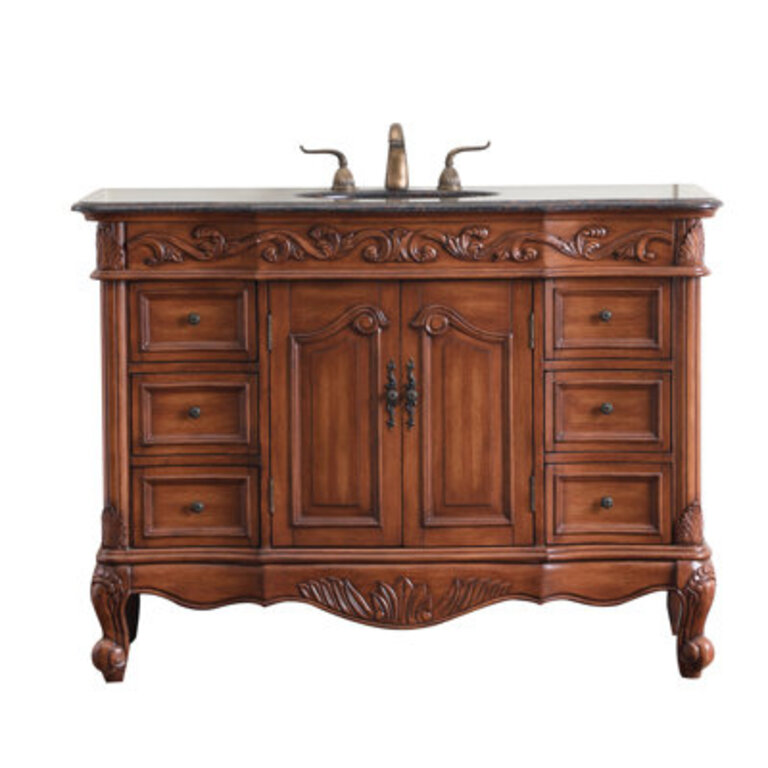 Northwich 48 Single Bathroom Vanity with Engineered Marble Top