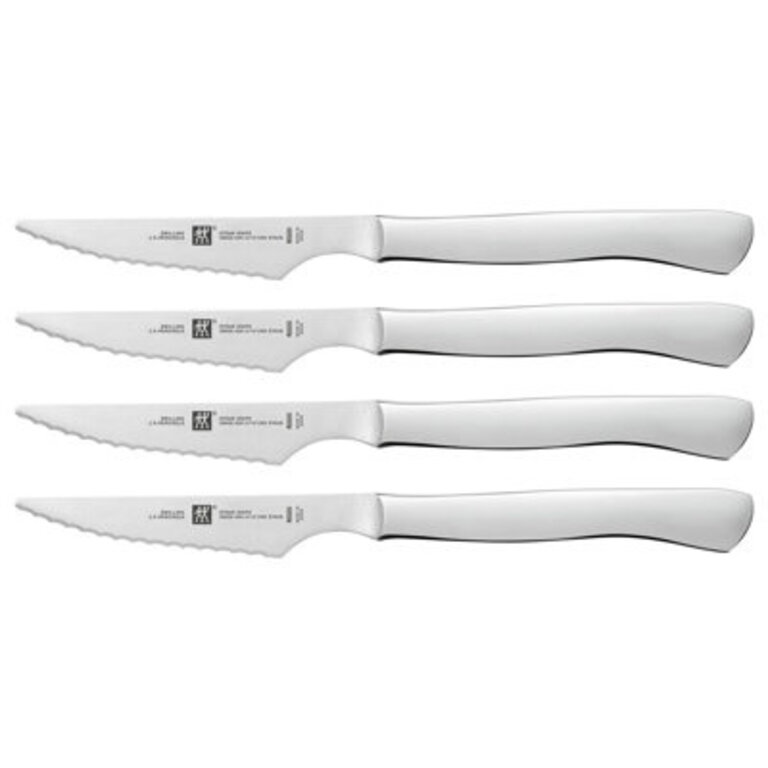 ZWILLING 4-Piece Stainless Steel Serrated Steak Knife Set