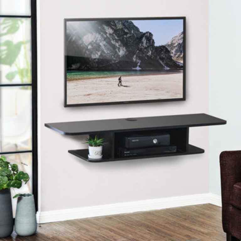 Righer Unfinished Floating TV Stand for TVs up to 65