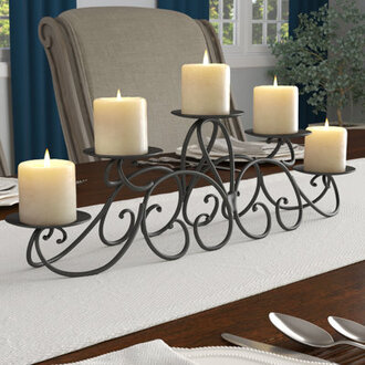66 H Metal Fireplace Candelabra
