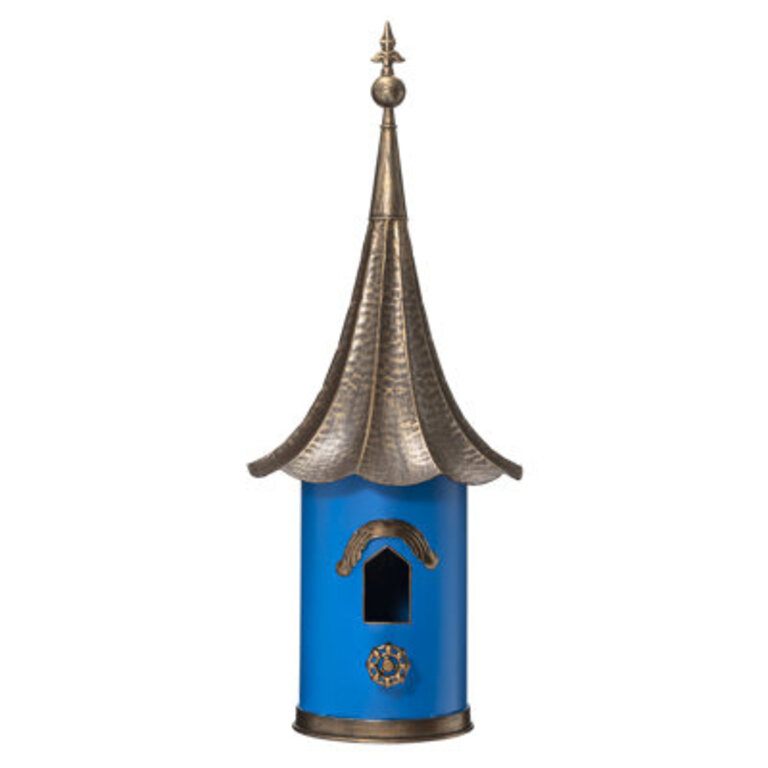 Klem Oversized Pagoda with Bronze Roof Metal Decorative Outdoor Garden Birdhouse