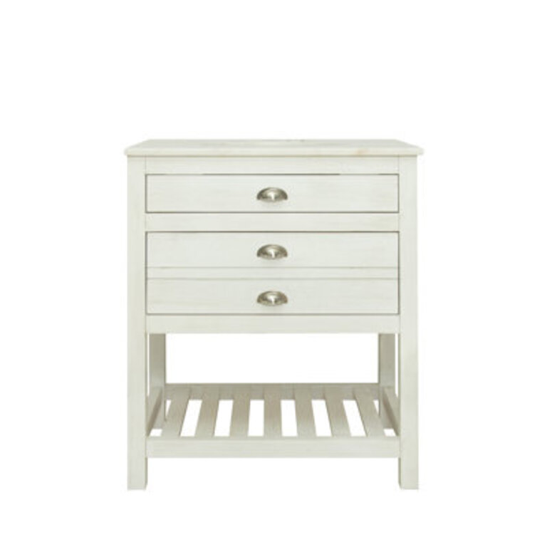 30 Single Bathroom Vanity with Cultured Marble Top