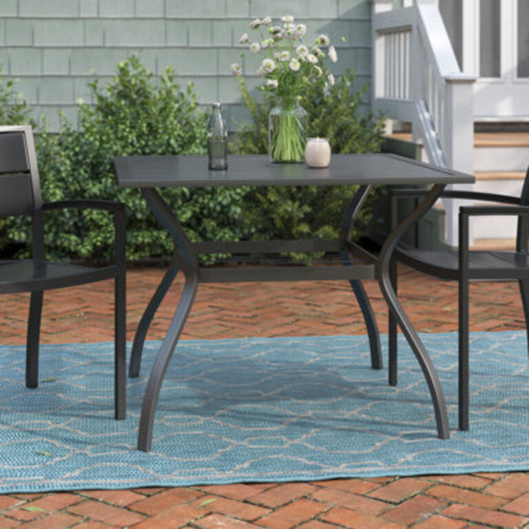 Alyah 37 Square Metal Outdoor Dining Table