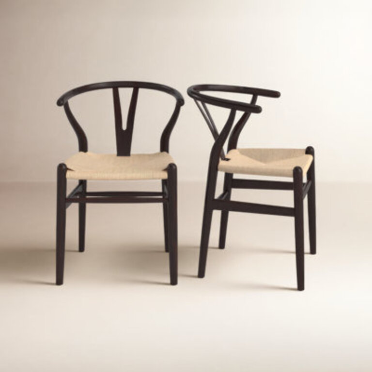 Set of 2 Fairbanks Beech Solid Wood Side Chairs