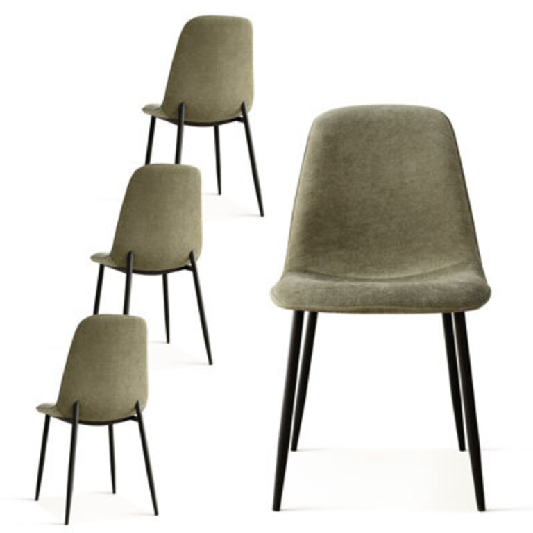 Brookelyne Fabric Upholstered Dining Chair Single Chair